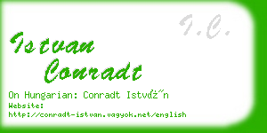 istvan conradt business card